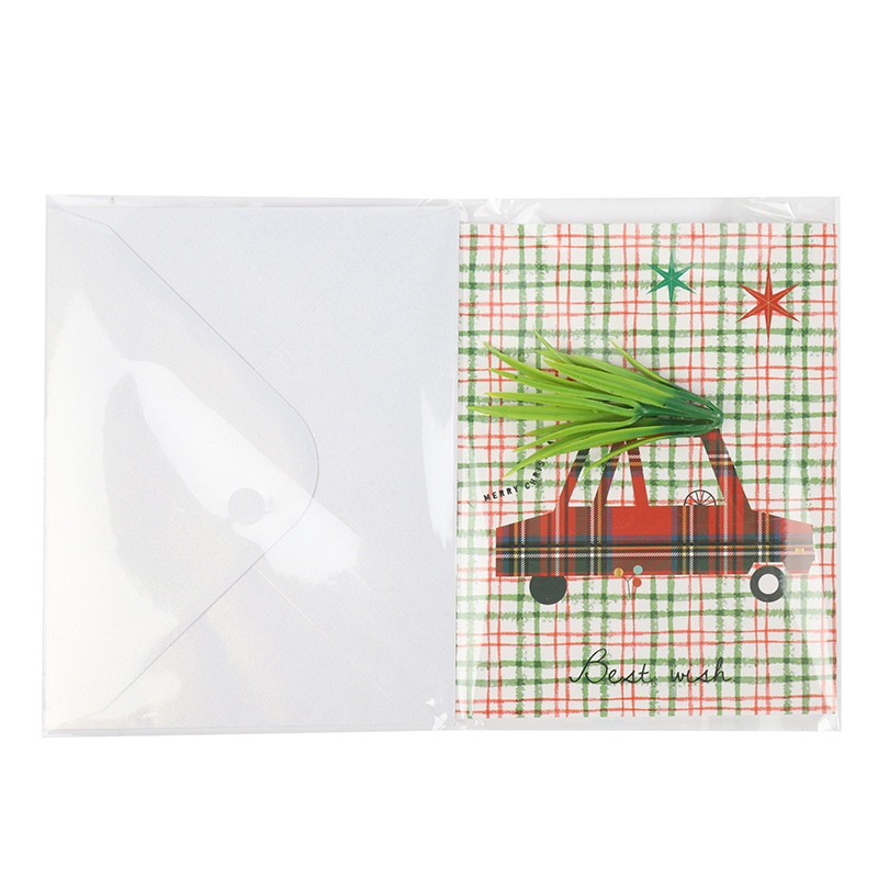 Christmas Car Paper Card